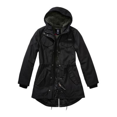 Parka BRANDIT "Brandit Damen Ladies Marsh Lake Parka", Damen, Gr. 5XL, schwarz, 80% Polyester, 20% Baumwolle, unifarben, normal, ohne Ausschnitt, Jacken Parka