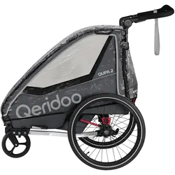 Qeridoo Regenschutz für QUPA 2, Sportrex 2, transparent