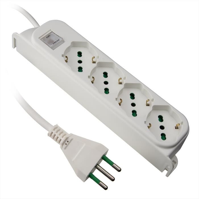 EKON Multipresa Omega 3 Ecelstr3bide16w-bianco
