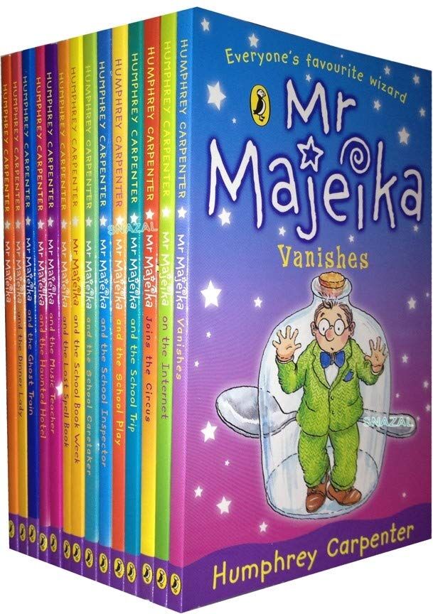 Mr Majeika 14 Books Collection Set by Humphrey Carpenter - Paperback - Ages 7+ - Complete Puffin School Adventure Series for Kids