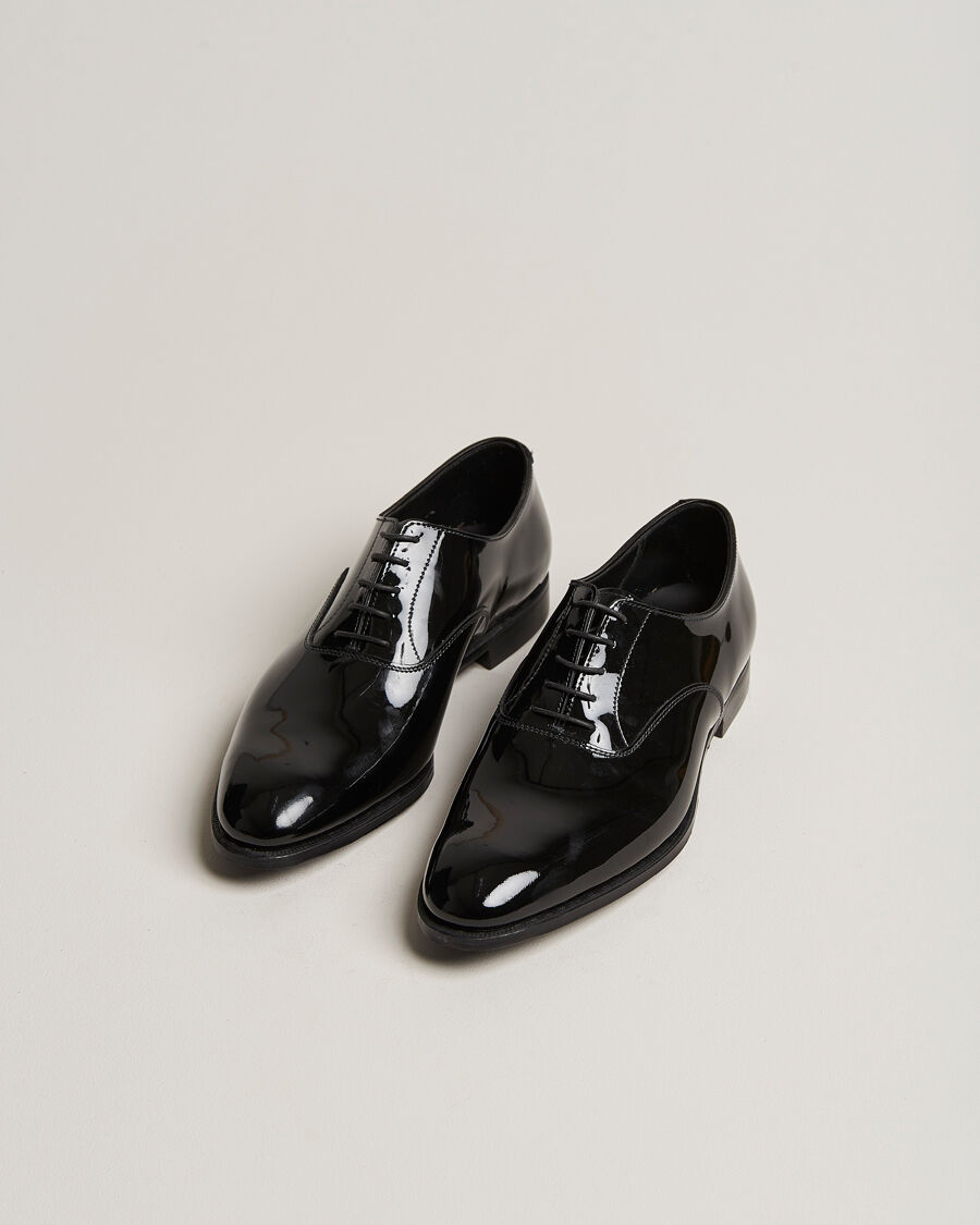 Crockett & Jones Overton Oxfords Black Patent men EU41 Sort