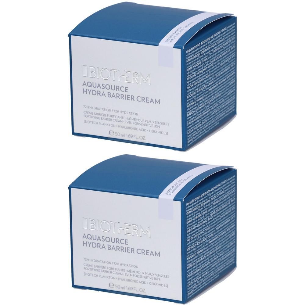 Biotherm Aquasource Hydra Barrier Cream x2 2x50 ml Creme