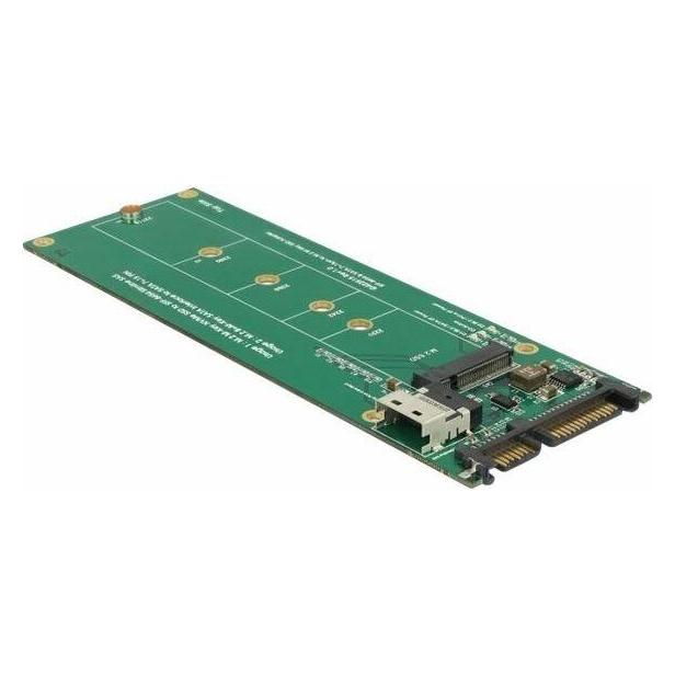 Delock Konverter U.2 SFF-8654 oder SATA zu 1 x M.2 Key M Slot (63953)