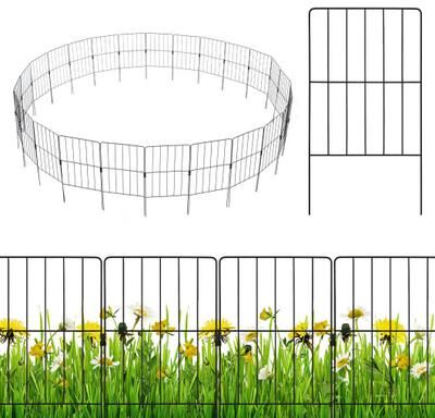 Costway 25 Pack Rustproof Decorative Garden Fence Set for Dog Flower bed