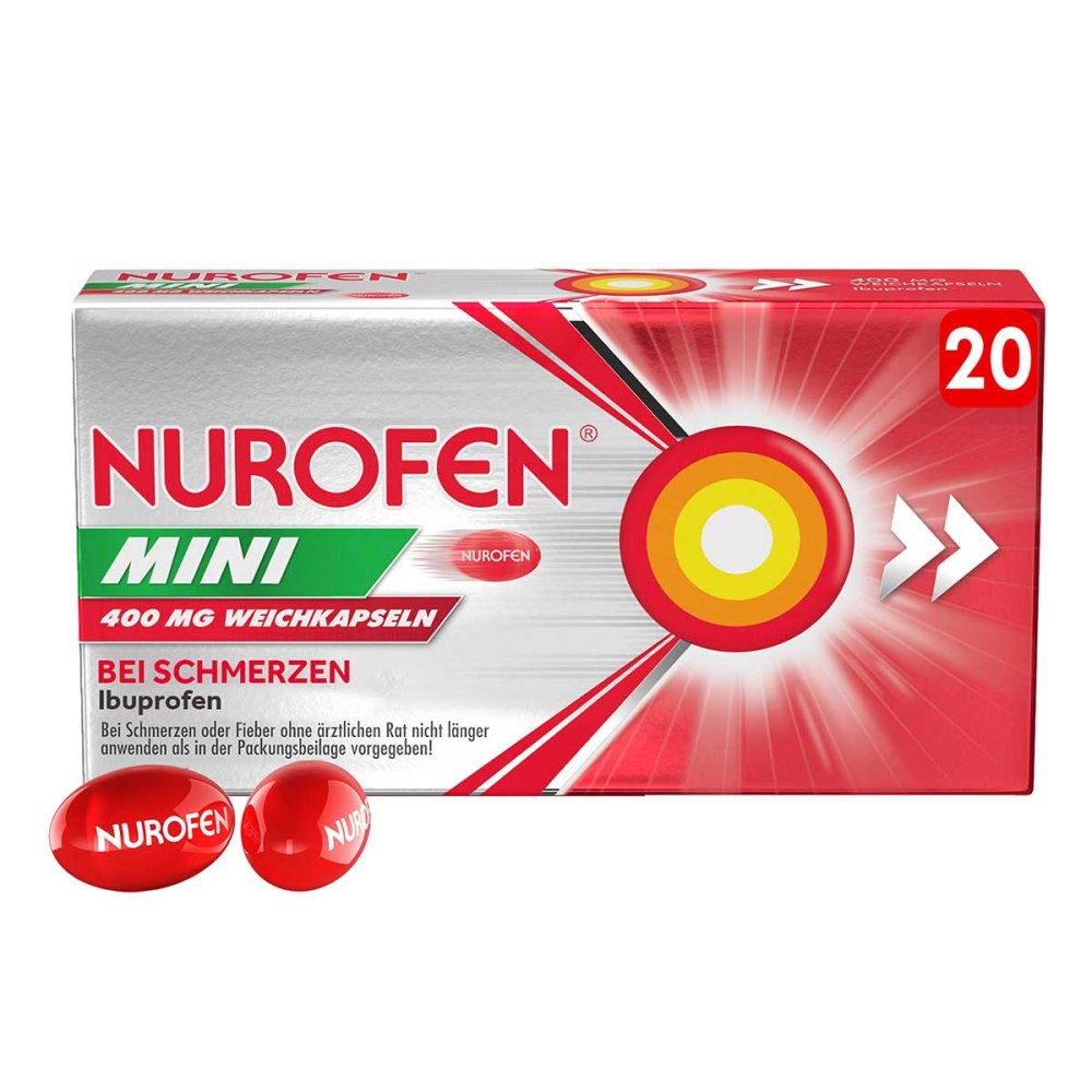 Reckitt Benckiser Deutschland GmbH Nurofen Mini 400 Mg Weichkapseln 19118767