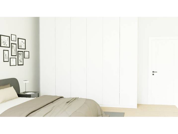 Armoire sur mesure Mélaminé premium Blanc gris