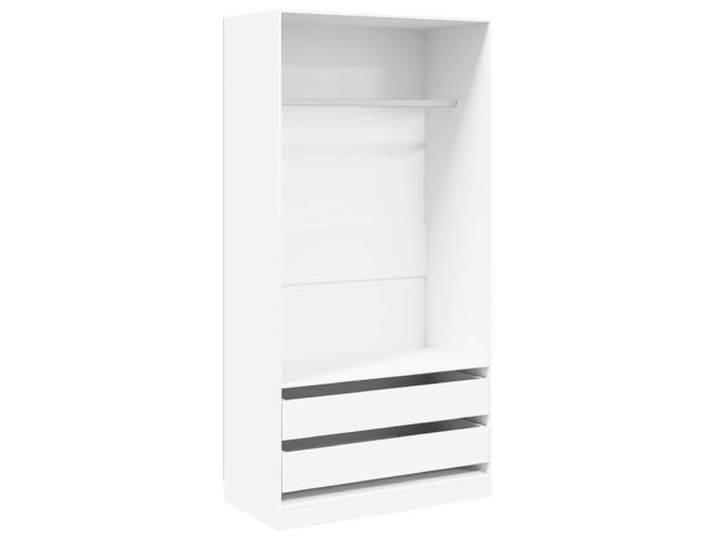 vidaXL Kleiderschrank Weiß 100x50x200 cm Holzwerkstoff
