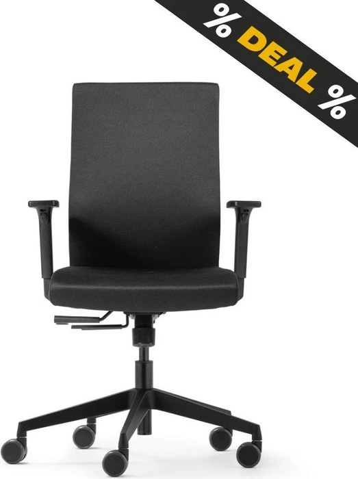 Trendoffice by Dauph in Bürostuhl to-strike work, 9248SY1FVKGS Stoff schwarz