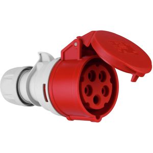 REV-Ritter CEE-Kupplung 0512560555, 5-polig, 400 V, rot, IP44 Spritzwasserschutz, 16 A