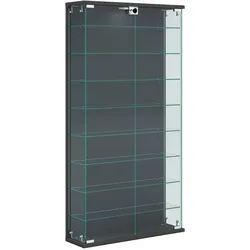 VCM, Vitrine + Buffetschrank, Wandvitrine Glasvitrine Relas L (59 x 17 x 114 cm)