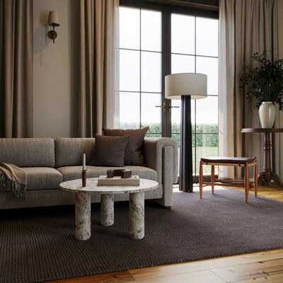 Nate Berkus x Rugs USA Nate Berkus Crosby Solid Wool Cozy Area Rug