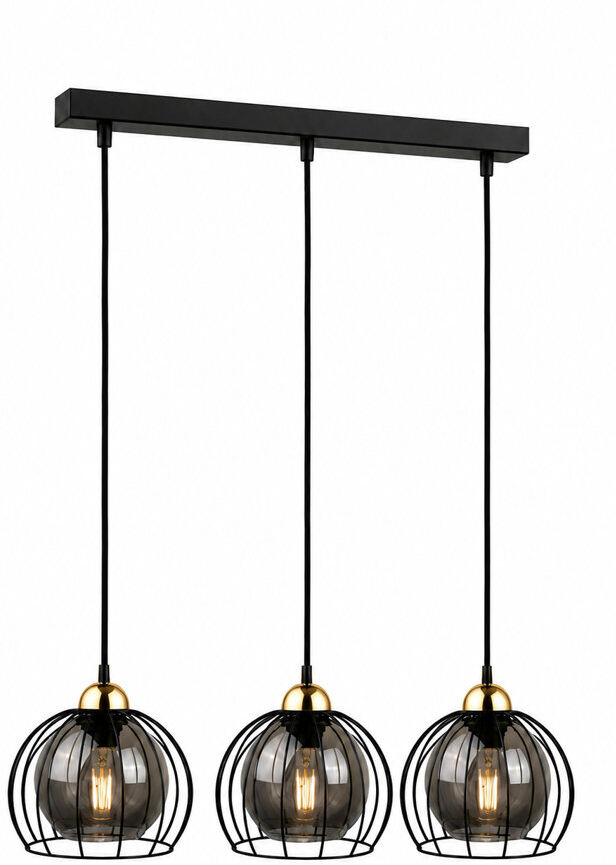 Brayden Studio 2 - Light Pendant Matte Black/Gold 70