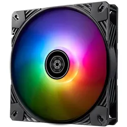 Silverstone SST-SF140B-ARGB - Shark Force Performance enhanced 140mm PWM ARGB fan (140 mm, 1x), PC Lüfter, Schwarz