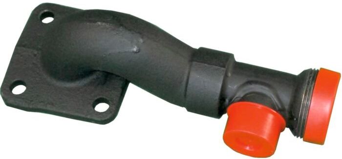 Wolf Rücklaufrohr m. Gussbogen flachd 2410115 für Gaskessel -35kW
