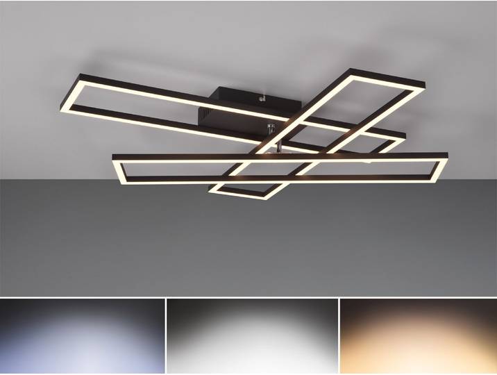 LED Deckenleuchte CORSO Schwarz 66cm - R64423132