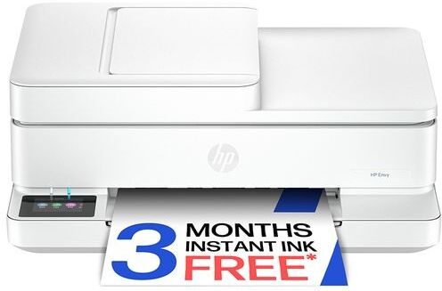 Envy 6530e All-in-One Inkjet Wireless Printer with Fax & 3 Months Instant Ink with HP+
