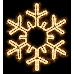 MK ILLUMINATION 160-038 LED Motiv Snowflake Ø 55cm 6W warmweiß inkl. Netzteil