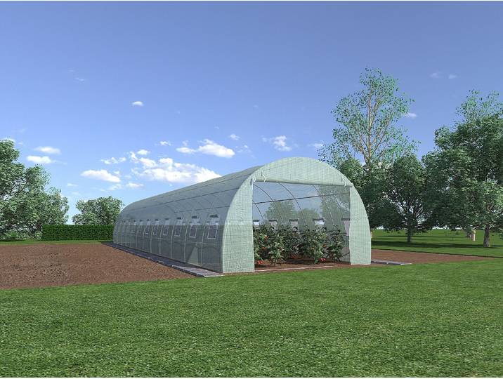 Foliengewächshaus Folientunnel - 36 m² - 1200 x 300 x 200 cm - Stahl - IPOMEA