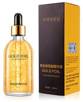 Perfect Picks Market Gold Hyaluronic Acid & Collagen Serum For Anti Aging & Whitening 24k Gold Foil