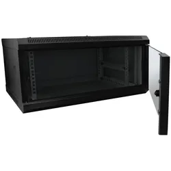 Allnet 19 Wandgehäuse 12HE B600 / T600mm 1-teilig *schwarz* SMC-Serie (12 HE, 19 Zoll Rack), Serverschrank, Schwarz