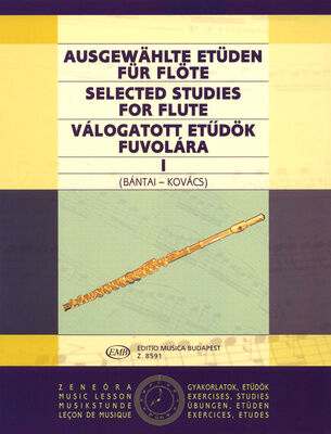 Editio Musica Budapest Ausgewählte Etüden Flute 1