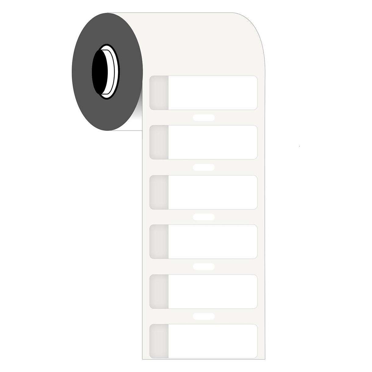 Brady B33-638-461, Polyester, Weiss/Transparent, matt, 15.24 x 40.00(48.26) mm, permanent (2000 E.) (55 mm) (B33-638-461)