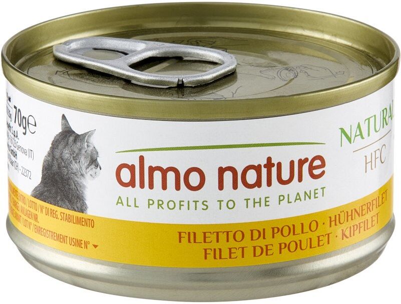 Almo Nature HFC Natural Cat Filetto di Pollo 70 g Alimento Umido per Gatti Adulti