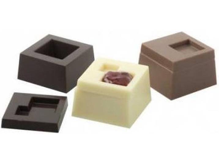 Chocolade mal 3D blokjes - Decora