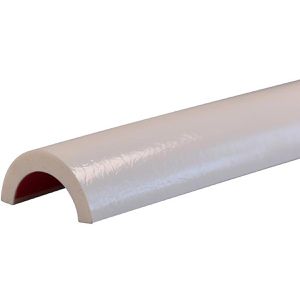 Knuffi Schutzprofil Typ R50, Bogen, PR-10319, selbstklebend, 1m Länge, weiß, 70 x 35mm, Rohrschutz