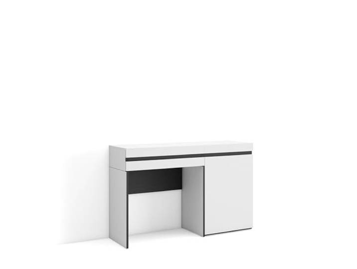 Skraut Home Schminktisch Frisiertisch mit Stauraum 121x75x35 cm mit Schublade Schlafzimmer Moderner Stil Weiß