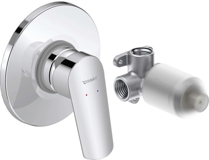 Duravit No. 1 Fertigmontageset N14210007010 Unterputz Brausearmatur, 1 Verbraucher, chrom