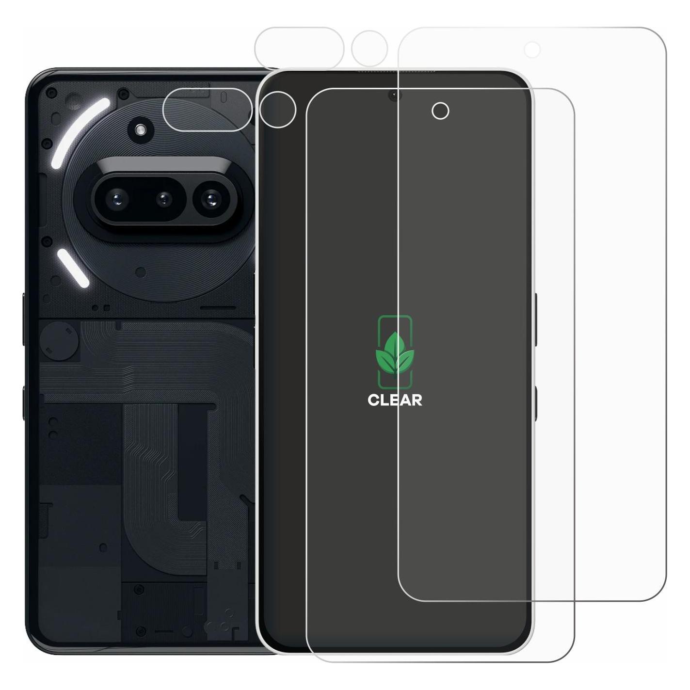 ScreenLeaf Schutzfolie für Nothing Phone (3a) (Display+Kamera) Displayschutz Display Schutz Folie Klar (Nothing Phone (3a)) (6158584)