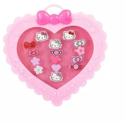 Hello-Kitty-Ringe im Halter