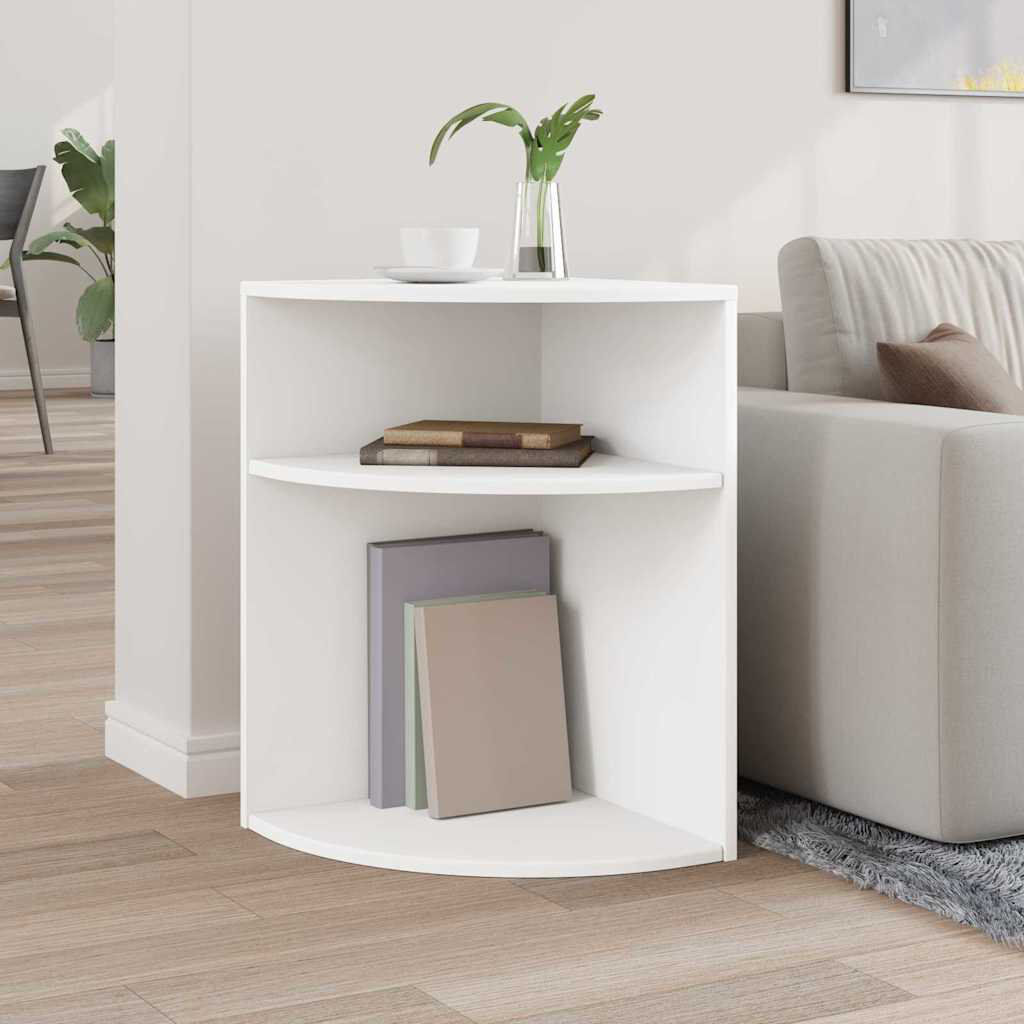 17 Stories End Table White 60cm H X 39.7cm W X 39.7cm D