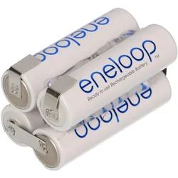 Eneloop AA F2x2 Würfel BK-3MCCE mit Lötfahne Modellbau Akkupack 4,8V Ni-MH