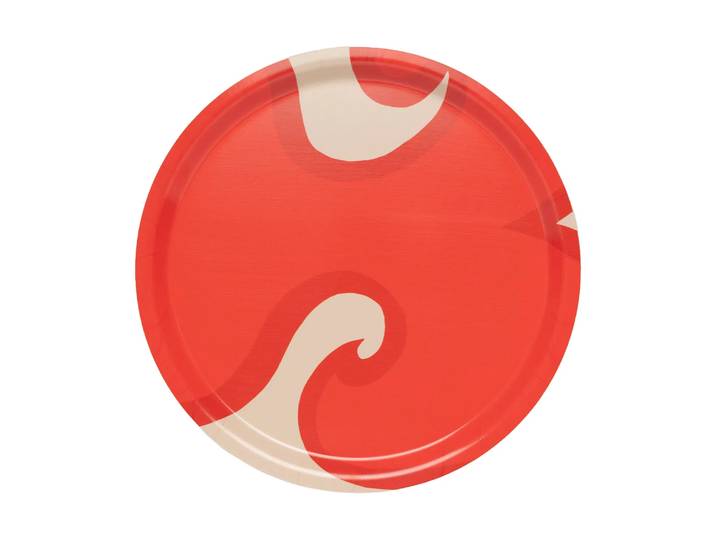 Marimekko Plateau Jokeri Sand-orange red, 31 cm