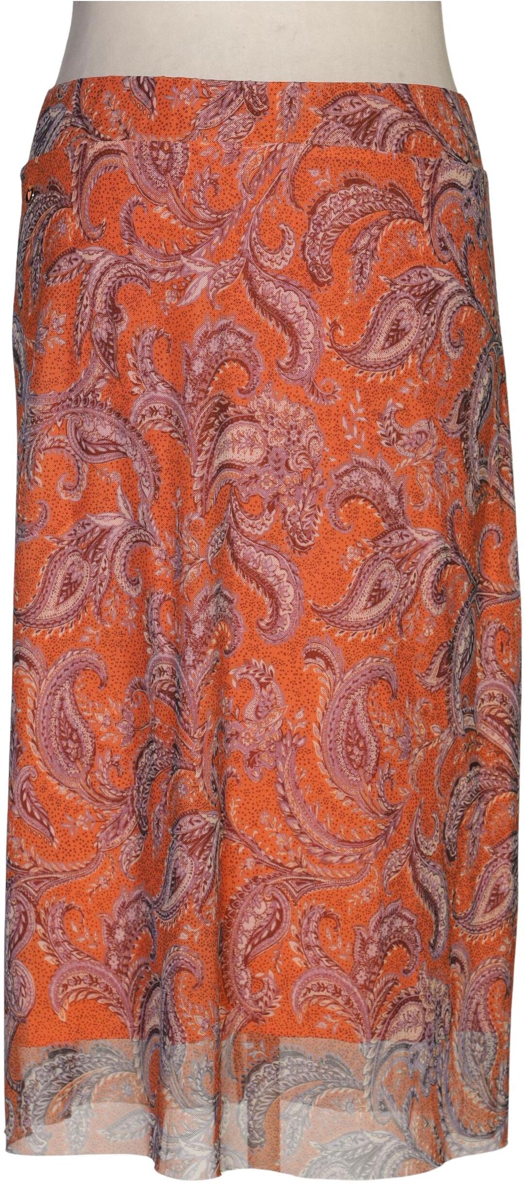 Street One Damen Rock, Orange, Gr. EU 38, Viskose - Second Hand