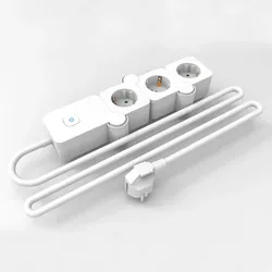 POWERTEC ELECTRIC 3-fach-WInkelsteckdose - Weiß