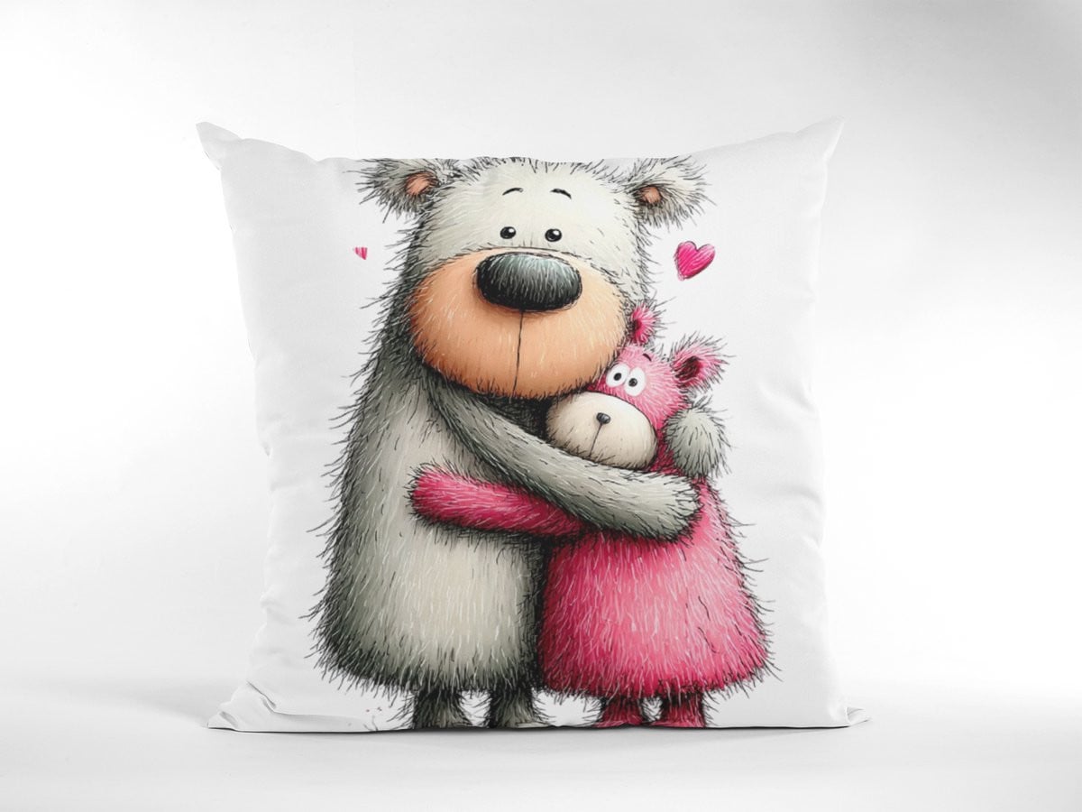 Teddybeer Knuffel Welp Sierkussen