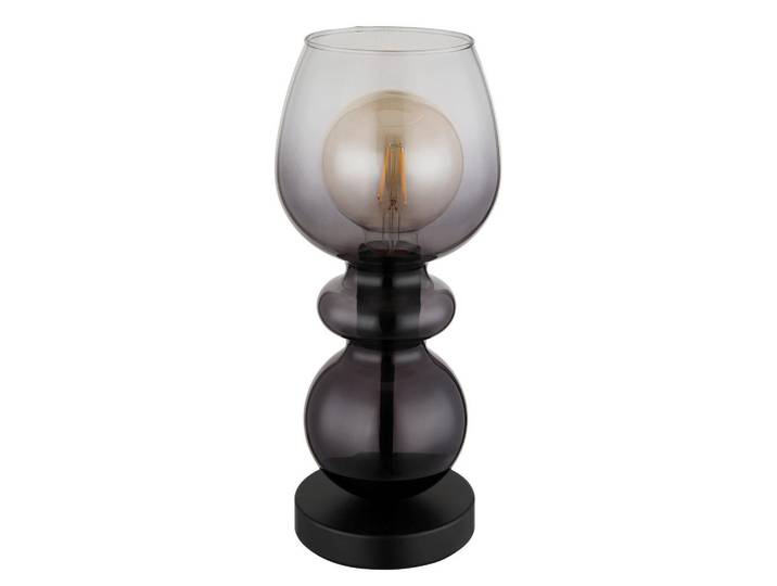 Globo Tischleuchte, Klar, Schwarz, Metall, Kunststoff, Glas, 34.4 cm, CE, Wippschalter, Lampen & Leuchten, Innenbeleuchtung, Tischlampen, Tischlampen
