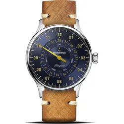 Meistersinger Klassik Plus Pangaea Day Date PDD917G - Sonnenschliff blau,cognac - 40mm