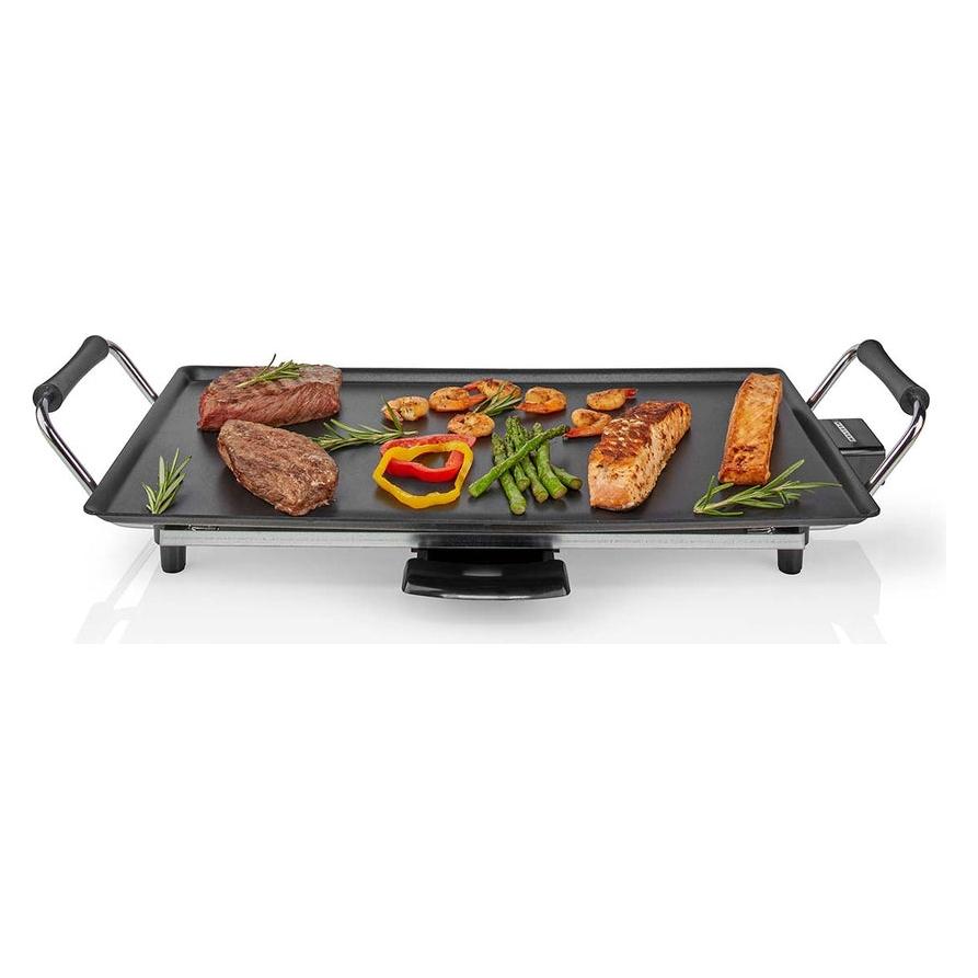 Melissa Teppanyaki-Grillplatte | 2000 W | 47,5 x 26,5 cm | Antihaftbeschichtung | Einstellbarer Ther (16300029)