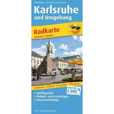 Publicpress Radkarte Karlsruhe und Umgebung 1:100.000, Sonstige von , KOMPASS Freytag & Berndt, 978-3-7473-0168-5