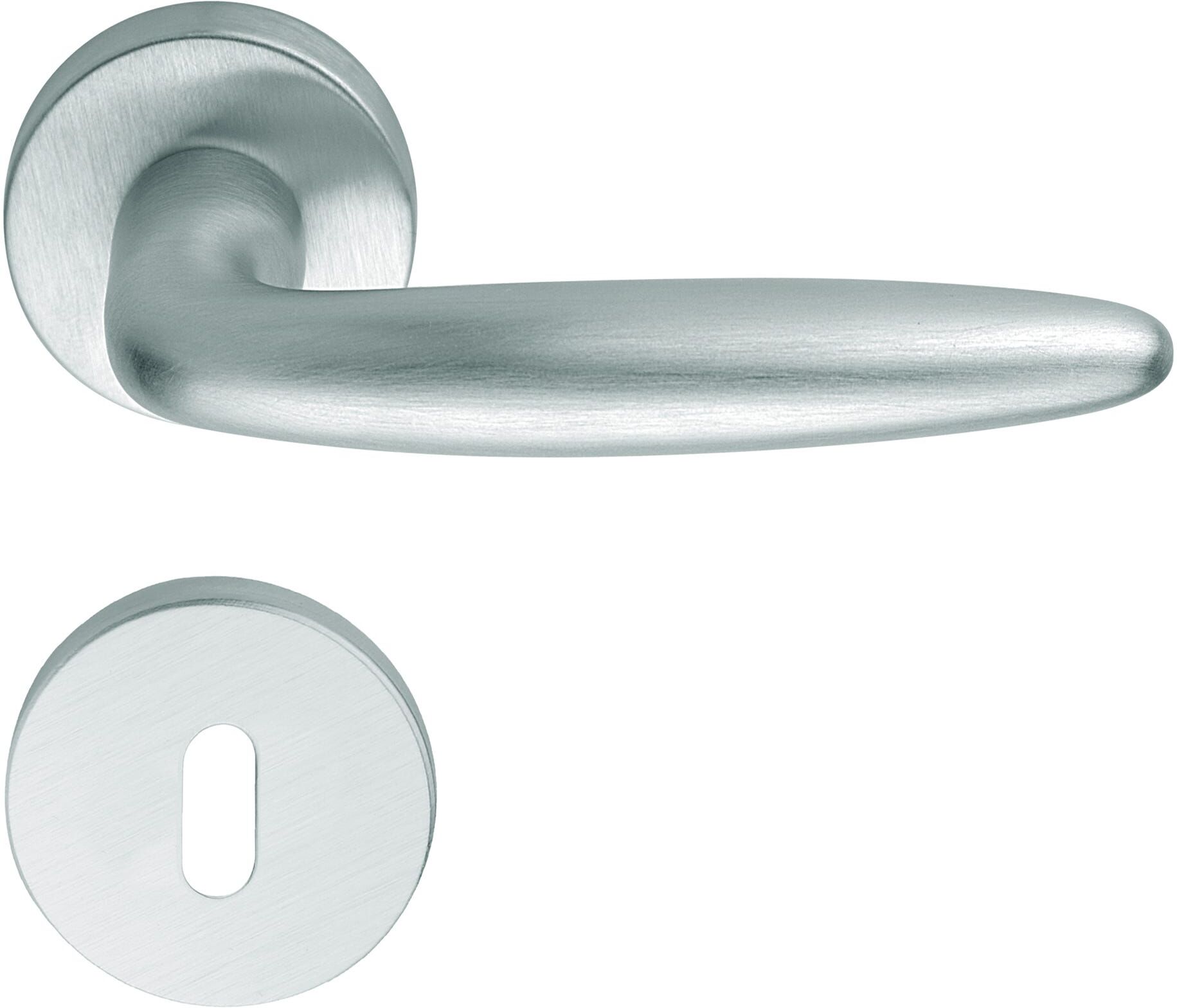 Cottali MANIGLIA A ROSETTA  - ELEMENT ZAMA CROMO SATINATO QUADRO 8 mm