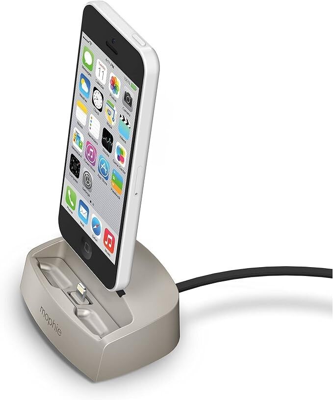 mophie Desktop Dock Lightning Charger for iPhone 6S/6/5S/5/5C - Gold