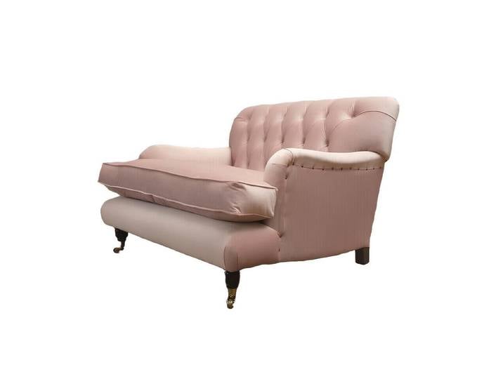 Xlmoebel Sessel Chesterfield Sessel Rosa Stoff mit elegantem Design (Sessel), Hergestellt in Europa