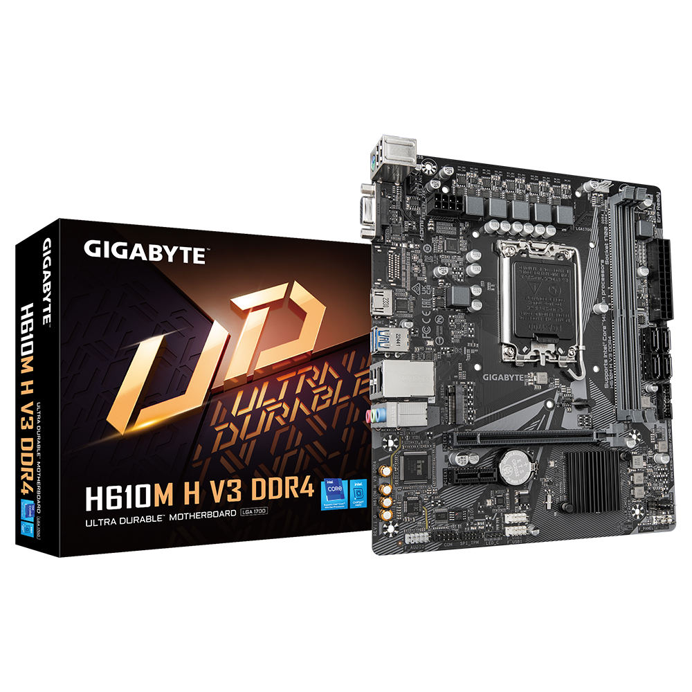 Gigabyte H610M H V3 mATX Mainboard - Sockel 1700