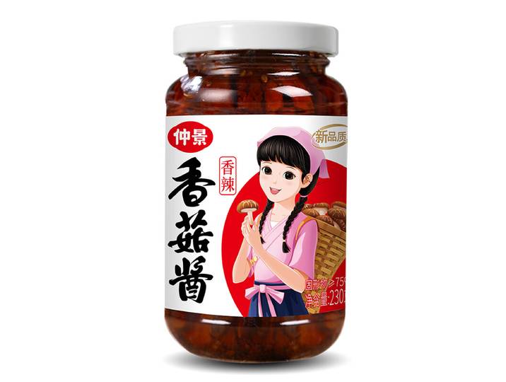 Zhongjing pikante paddenstoelensaus 230 g