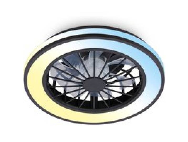 - Plafonnier ventilateur de plafond LED avec éclairage télécommande moteur DC silencieux à 5 vitesses CCT et Noir