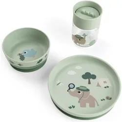 Done by Deer, Kindergeschirr + Kinderbesteck, Essgeschirr Teller, Schale, Becher, Messer, Gabel
